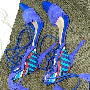 JESSICA SIMPSON NWT blue heels